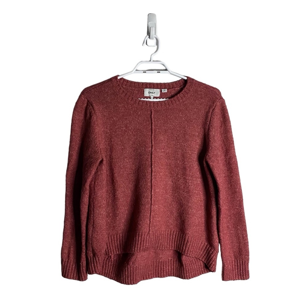 Only Women's Crewneck Sweater in Deep Rust